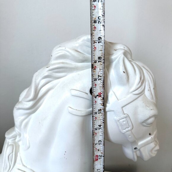 Vintage 1960s Wonder Horse Fiberglass Carousel Horse 2ft Ready to Paint DIY - Picture 13 of 15